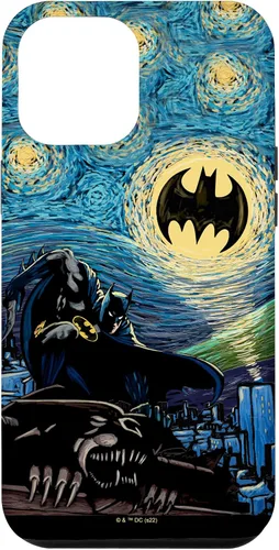 Miniatura 25 de Funda de pintura estilo noche estrellada de Batman para iPhone 13 DC Comics