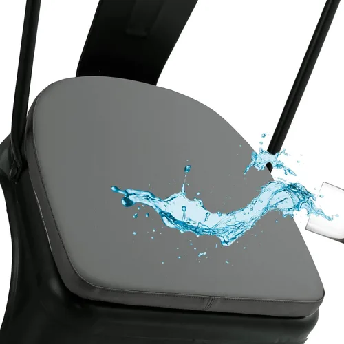 Miniatura 19 de BUYUE Cojín para silla de metal de 14 pulgadas con magnético, 1 pieza, cuero PU de lujo, impermeable, antideslizante, almohadilla de asiento