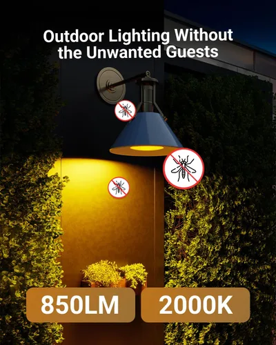Miniatura 2 de Sunco Bombillas LED Amarillas Anti-Insectos para Exteriores PAR30 Luz Anti-Insectos para Porche, Patio Trasero, Exterior, 11W=75W, Resplandor Ámbar