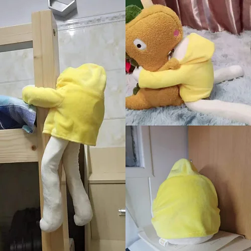 Miniatura 6 de Juguete de Peluche Hombre Banana, Muñeco Extraño Hombre Banana de 16 Pulgadas con Imán, Divertido Juguete de Descompresión Articulable de Animales