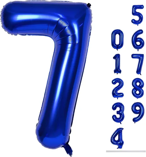 Miniatura 129 de Globo dorado champán con el número 5, globos de aluminio autoinflables grandes de 40 pulgadas del 0 al 9, globo de helio digital 5 dorado claro