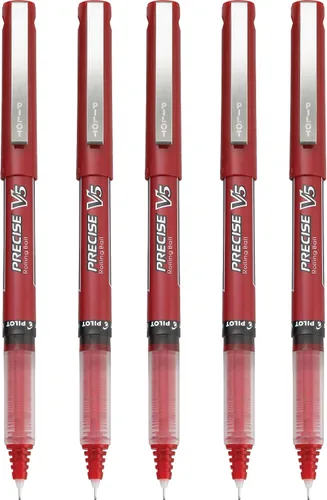 Miniatura 11 de PILOT Precise V5 Stick - Bolígrafos de tinta líquida con punta extrafina (0.5 mm.), tinta negra, paquete de 5 (26010)