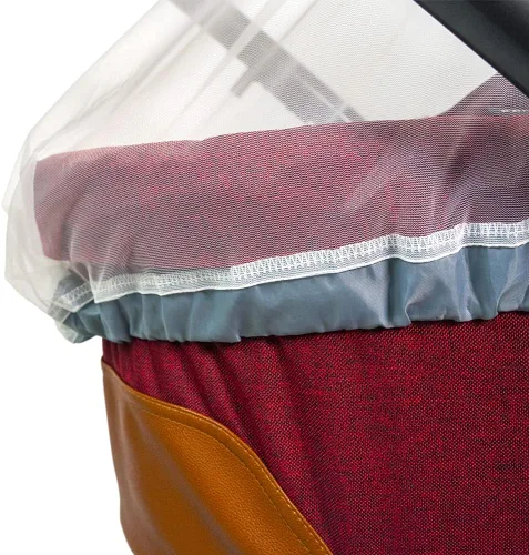 Miniatura 8 de Mosquitera de bebé para cochecito, portabebés y moisés – Cordón elástico para una red de ajuste cómodo – Red de insectos para correr, asiento