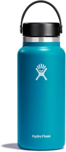 Miniatura 44 de Hydro Flask - Botella de agua de acero inoxidable aislada - Boca ancha con tapa flexible, sin derrame, a prueba de fugas y recargable de 40 oz Negro