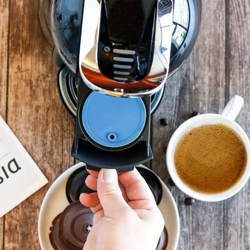 Miniatura 7 de Taza de filtro de cápsula de café de acero inoxidable recargable - Cápsula de café reutilizable para Dolce Gusto