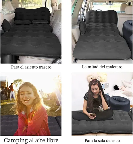 Miniatura 2 de SAYGOGO Colchón de Aire Inflable para Automóvil Cama de Viaje - Cama de Camping para Automóvil Engrosada Almohadilla para Dormir con Bomba de Aire 2