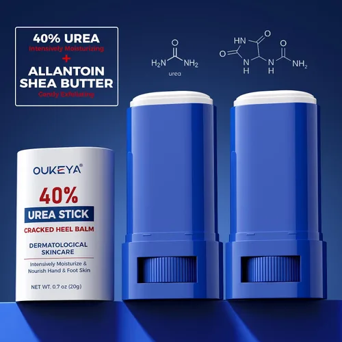 Miniatura 5 de OUKEYA Crema de urea 40 por ciento. Barra de crema de urea para pies y manos para talón agrietado seco, agrietado, evitar la congelación, loción