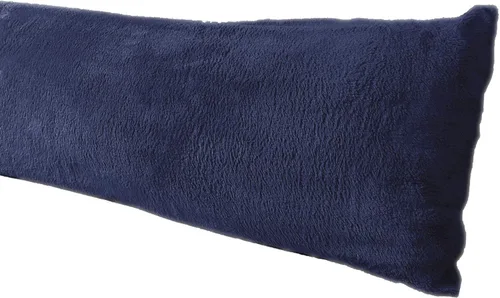 Miniatura 4 de Funda de almohada corporal extra suave, material sherpa/microfelpa, 20 x 54 pulgadas, cierre de cremallera (Bice)
