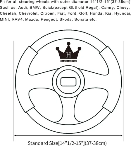 Miniatura 7 de HighnessHwoo Funda para volante de coche de felpa suave y lujosa de invierno para mujeres, accesorios automotrices cálidos y lindos para vehículos