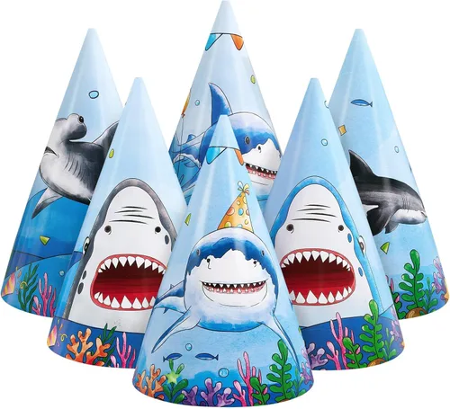 Miniatura 17 de WERNNSAI Sombreros de Fiesta de Cumpleaños - 12 Piezas Suministros de Fiesta de Cumpleaños Sombreros de Cono con Diademas Sombreros de Papel
