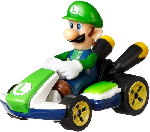 Miniatura 2 de DieCast Hotwheels Luigi Standard Kart 1:55 Escala Super Mario Kart