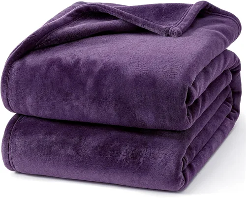 Miniatura 40 de Hansleep Manta de forro polar para sofá beige, súper suave manta de franela esponjosa y acogedora para todas las estaciones, beige, manta de 50x60