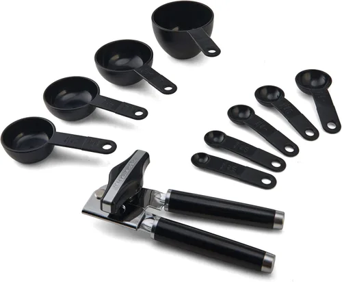 Miniatura 2 de KitchenAid Juego de herramientas y artilugios clásicos, 15 piezas, negro