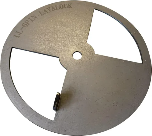 Miniatura 4 de LavaLock® Smoker Pinwheel bbq amortiguador de aire para parrilla de hoyo, ACERO 4 6 8 12 (6 pulgadas de diámetro)