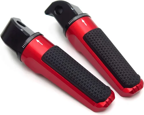 Miniatura 10 de Estriberas ajustables CNC Reposapiés Compatible con YZF TMAX XMAX N-MAX FZ1/FZ6 XJR1300/1200 MT03/MT07/MT09/MT10 [P/N: GZSP-SP-011-Y2]