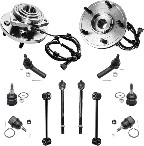 Miniatura 210 de Detroit Axle - Kit de nudillos de dirección delantera izquierda para Ford Edge Lincoln MKX 07-10, cojinete de rueda del lado del conductor, nudillo