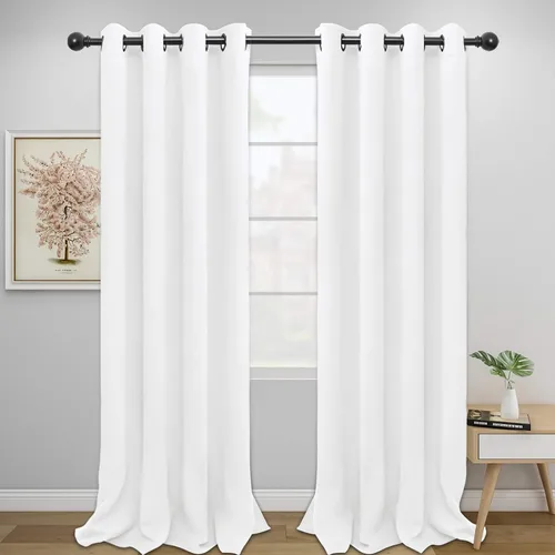 Miniatura 112 de Easy-Going - Cortinas opacas para dormitorio, aislamiento térmico sólido con ojales, cortinas de ventana para reducción de ruido, cortinas