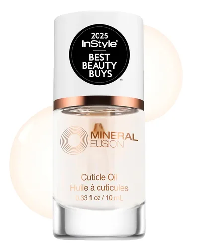 Mineral Fusion Tratamiento de uñas con aceite de cutícula, hidratante natural con vitamina E y aceite de almendras dulces, suaviza y protege las