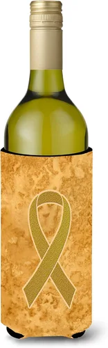 Miniatura 27 de Caroline's Treasures AN1203CC - Cinta amarilla para sarcoma, hueso o vejiga para concientización sobre el cáncer de lata o botella, enfriador