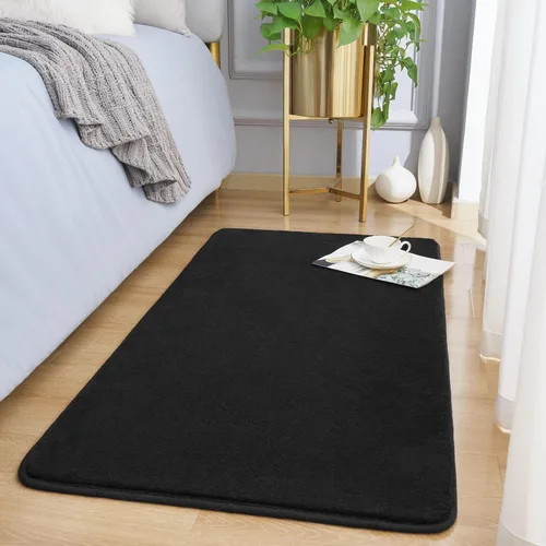 Miniatura 13 de Amearea Alfombras Modernas de Área para Dormitorio Sala de Estar, 4x6 Pies Gris Alfombra de Espuma Viscoelástica Engrosada, Alfombras Mullidas
