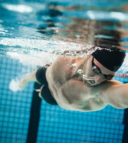 Miniatura 6 de DEVOROPA Traje de baño deportivo de compresión para hombre, pantalones cortos de natación de secado rápido