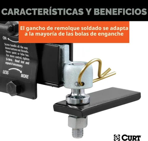 Miniatura 5 de CURT 17200 Kit de control de barra anti-balanceo para remolque
