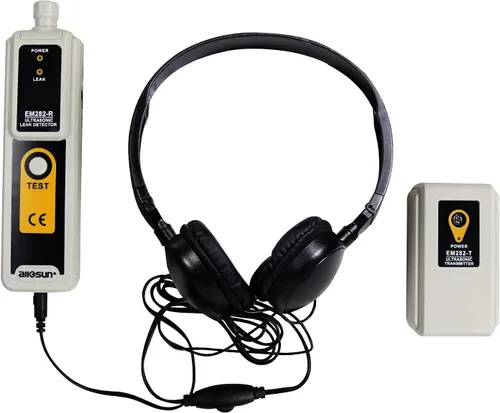 allsun Detector ultrasónico de fugas de vacío para HVAC y automoción, buscador de transmisor de presión, monitor de fugas de gas de aire de 40 KHz