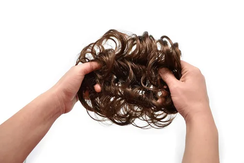 Miniatura 9 de Extensiones de cabello sintético para mujeres y niñas (1# negro azabache)