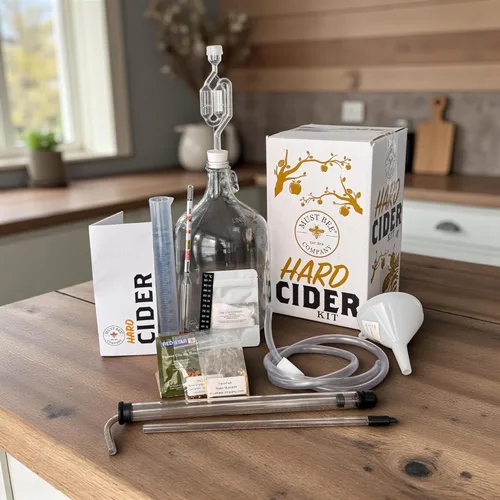 Miniatura 6 de Kit de elaboración de sidra dura de lujo, juego de iniciación de cerveza casera de 1 galón, kit de preparación de sidra dura de bricolaje, incluye