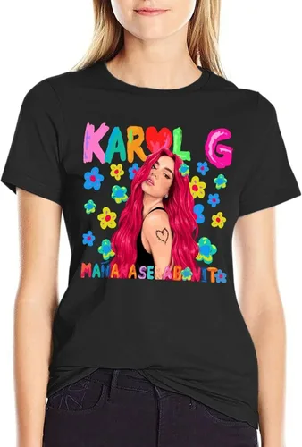 Miniatura 3 de Karols G Shirt Mananas seras Bonitos Camiseta para Mujer