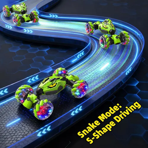 Miniatura 4 de Coches RC 4WD únicos de alta velocidad, coches de control remoto con detección de gestos para niños de 8 a 12 años, auto de deriva RC de doble cara