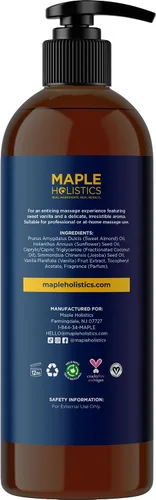Miniatura 6 de Lujoso aceite de masaje de vainilla para parejas, aceites de masaje sensuales de vainilla dulce no grasosa de fácil deslizamiento para una cita