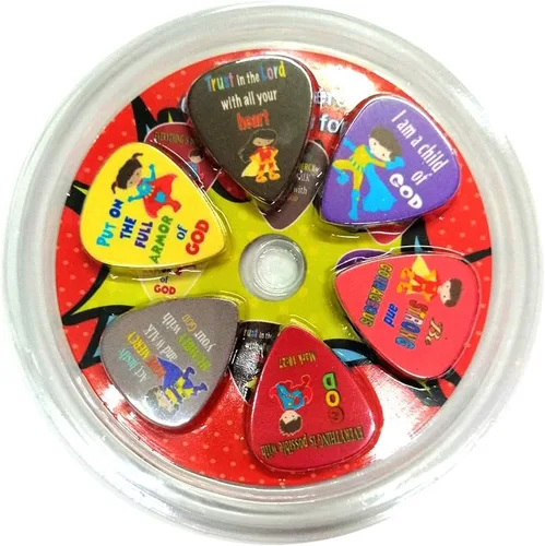 Miniatura 8 de Bonitas púas de guitarra de superhéroe para niños y niñas Lindas púas de guitarra para niños y niñas