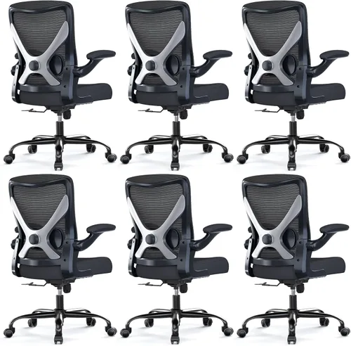 Miniatura 19 de Silla de oficina Silla de escritorio ergonómica cómoda: Silla de computadora de malla de 330 libras, sillas ergonómicas para juegos con ruedas, Gris