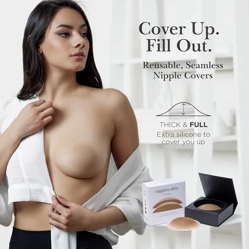 Miniatura 2 de NIPPIES Fundas extra para pezones para mujer, pastigos adhesivos de silicona, talla única