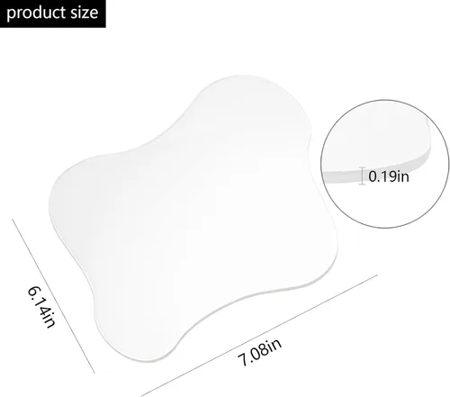 Miniatura 2 de 3 posavasos acrílicos irregulares en forma de nube, posavasos transparentes lindos para protección de mesa, decoración del hogar para mesa auxiliar