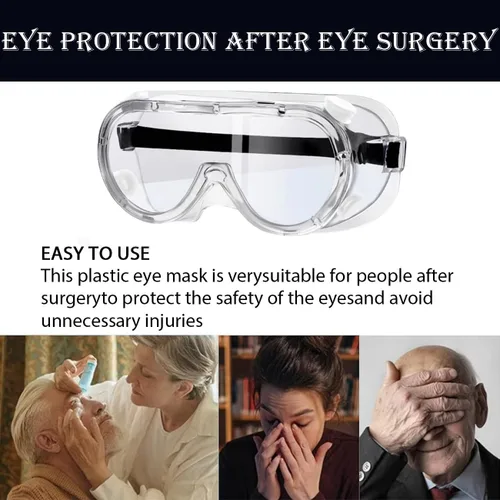 Miniatura 4 de Gafas de protección ajustables para pestañas y cejas, protectores de ducha, protectores para ojos post-LASIK, diseño compatible con gafas