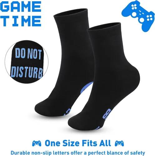 Miniatura 7 de Calcetines de juego Do Not Disturb, calcetines de gamer, regalos para adolescentes, niños, mujeres, padres, padres, hijos, amantes del juego