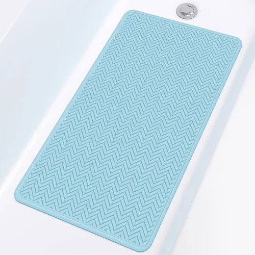 Miniatura 14 de OTHWAY Alfombra de Bañera Antideslizante, Alfombra de Baño de Goma Extra Larga para Bañera, Lavable a Máquina, Tapete Antideslizante para Ducha