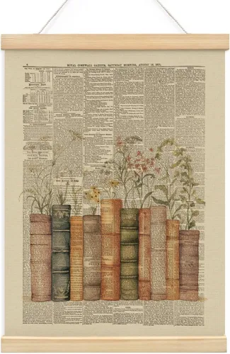 Miniatura 20 de Wheatwin Decoración de habitación de niñas, colgador de póster de madera para bebé, coqueta de lazo rosa, decoración de pared femenina de moda, 12 x