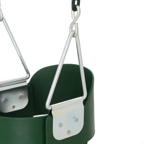 Miniatura 5 de Gorilla Playsets 04-0008-G/G - Columpio completo para niños pequeños, cubo, cadenas revestidas de plástico verde de 60 pulgadas, capacidad de 50