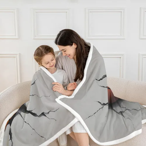 Miniatura 3 de Feelyou Manta de Sherpa para Niños con Diseño de Baloncesto para Sofá, Manta de Forro Polar 3D con Patrón de Bola, para Hombres, con Tema Deportivo
