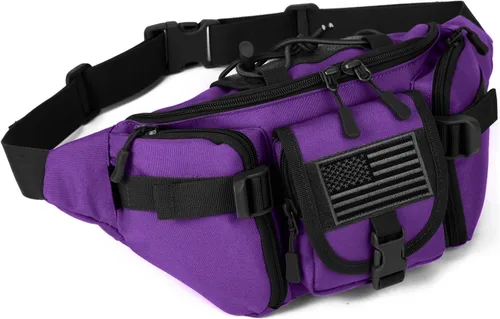 Miniatura 12 de ArcEnCiel resistente al agua Táctico Cinturón de cadera Cintura Pack Bolsa Fanny Militar Packs Bolsa para senderismo escalada al aire libre Bumbag