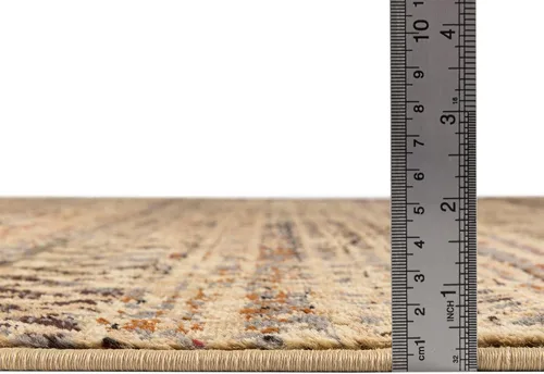 Miniatura 2 de Unique Loom Saturn Collection Alfombra de área - Relay (Runner 2' 2" x 5' 0", Beige/Gris)