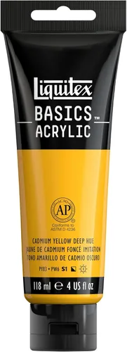 Miniatura 27 de Liquitex BASICS Pintura Acrílica, Botella de 400ml (13.5 oz), Blanco Titanio Titanio Blanco