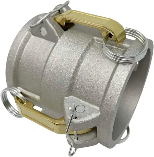 Miniatura 2 de Gloxco Acoplador de aluminio tipo DD leva y carrete de ranura, 3" Camlock hembra x 3" Camlock hembra (CAM-30-DD-AL)