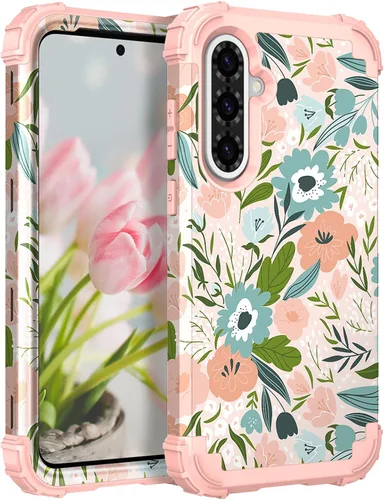 Miniatura 40 de Hocase Funda para Galaxy A37 5G, protección resistente a prueba de golpes, parachoques de goma de silicona suave+funda protectora híbrida