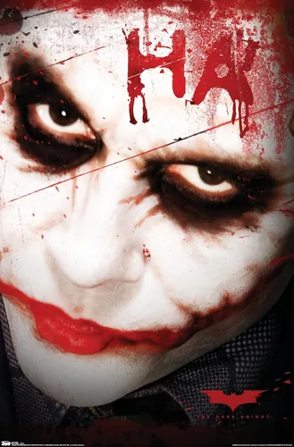 Miniatura 11 de Trends International DC Comics Movie - Póster de pared de The Dark Knight - The Joker Ha in Blood de 14.725 x 22.375 pulgadas, versión enmarcada