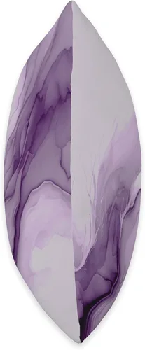 Miniatura 2 de Pretty Trendy Modern Color Designs Almohada de flujo de tinta abstracta color morado lavanda, 16 x 16 pulgadas, multicolor