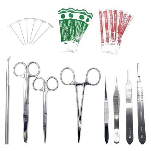 Miniatura 3 de Juego de herramientas avanzadas de disección de laboratorio de anatomía y biología de 26 piezas, kit completo de disección